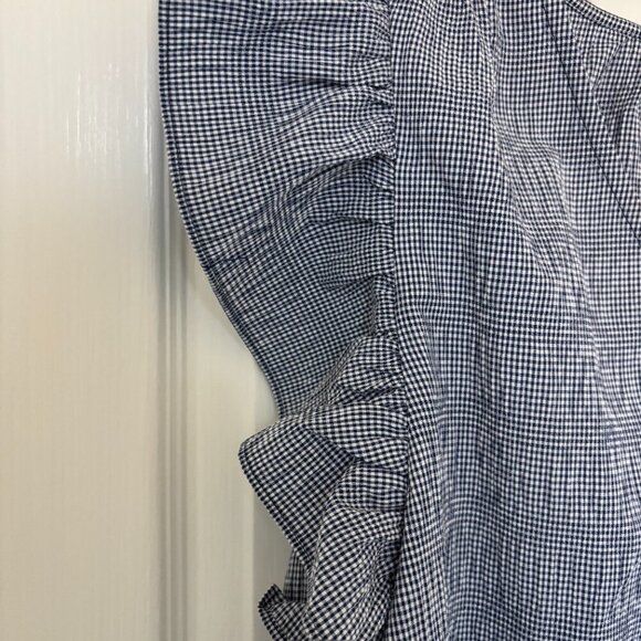 ON 34th Gingham Flutter Sleeve Top Plus Size 1X - Picture 4 of 4